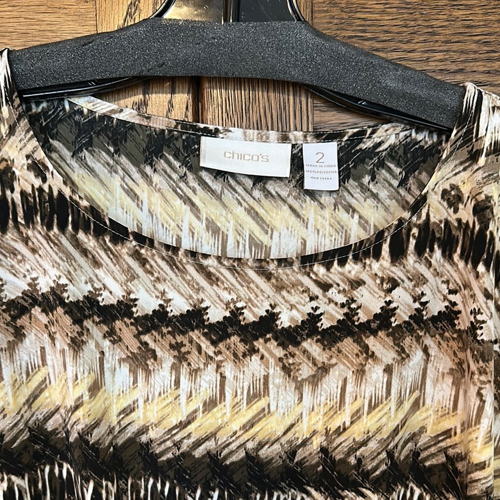 Chico's Multicolor Patterned Blouse - Picture 3 of 4